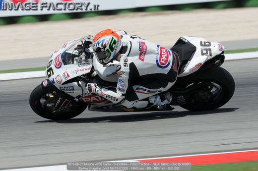 2010-06-26 Misano 4266 Carro - Superbike - Free Practice - Jakub Smrz - Ducati 1098R